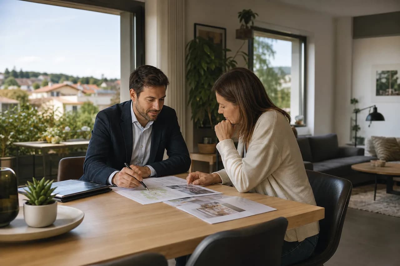 Consulente Veneto Case che analizza documenti immobiliari con un proprietario