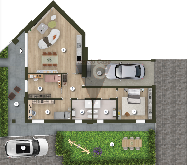 Immagine Camponogara Frazione - Nuovo App.to 3 Camere Piano Terra Con Giardino - 8404877 - 8404888 - Venetocase